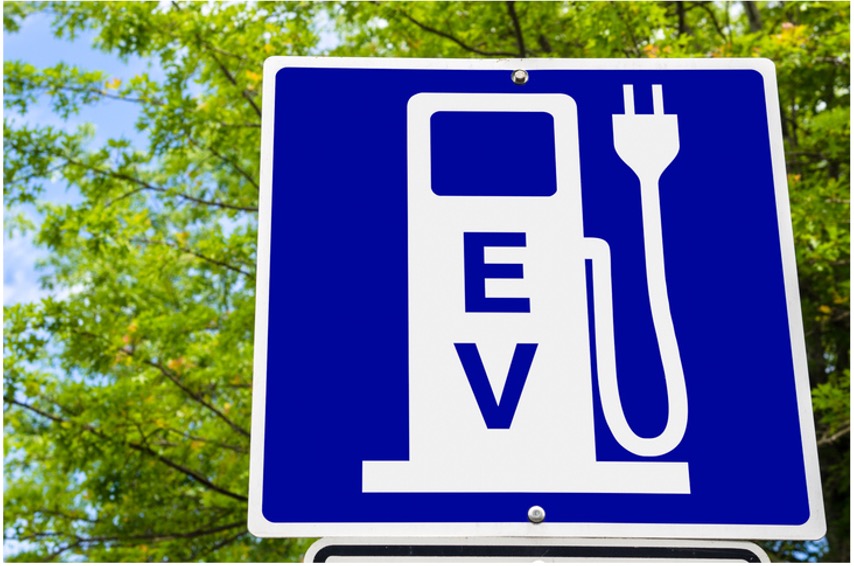 Sign for EV fueling station